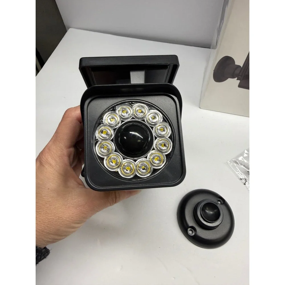 Hyper Tough 800-Lumen Solar Decoy Security Camera Black FSI 80-8566-800